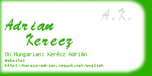 adrian kerecz business card