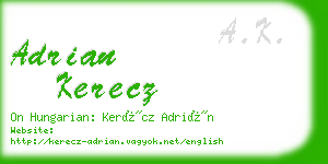 adrian kerecz business card